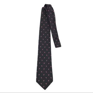 3/$30 Egon Von Furstenburg | Black Paisley Printed Tie